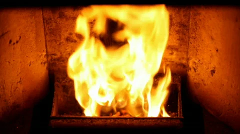 Fireplace Video stock 567355