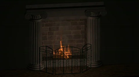 Fireplace Stock Footage 641537