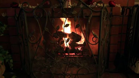 FIREPLACE Stock Footage 1012042