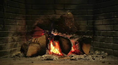 Fireplace Stock Footage 10585595