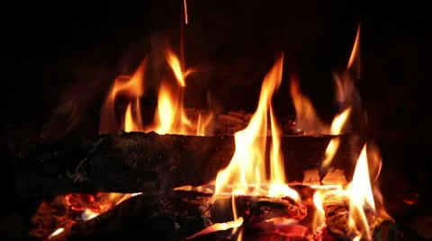 Fireplace Stock Footage 10727989