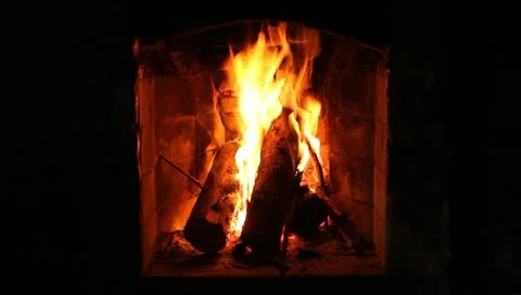Fireplace Stock Footage 10796320