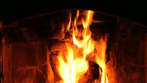 Fireplace Stock Footage 10796327