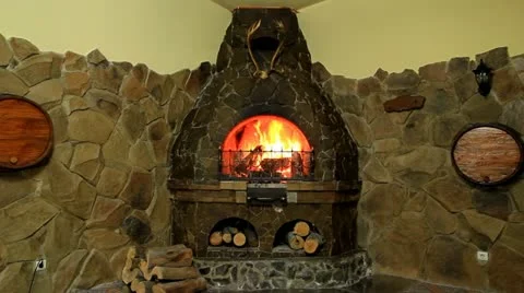 Fireplace Video stock 12274027