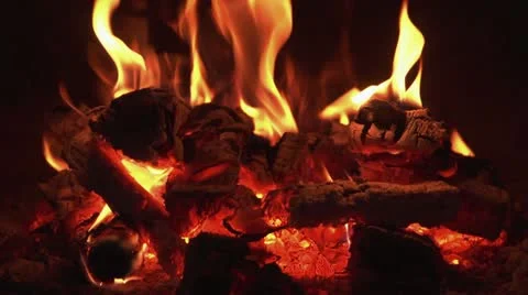 Fireplace Stock Footage 21354146