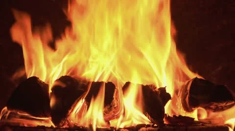 Fireplace Video stock 21930534