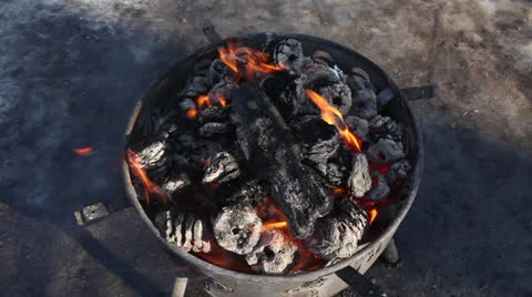 Fireplace Video stock 22609577