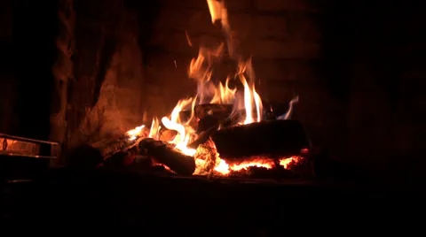 The Fireplace Stock Footage 34844231