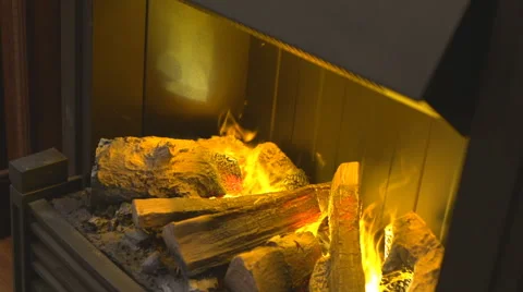 Fireplace Video stock 40531561