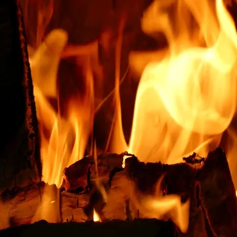Fireplace Video stock 69425579