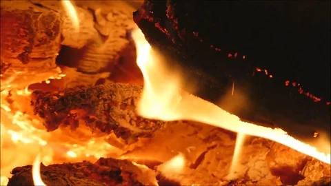 Fireplace Stock Footage 74124676