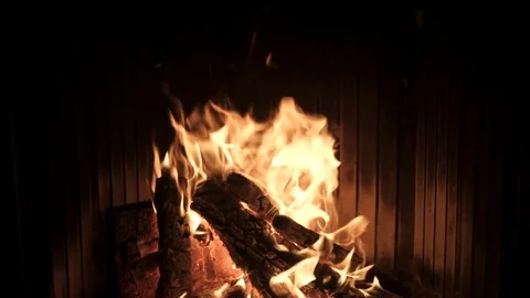 Fireplace Stock Footage 74675348