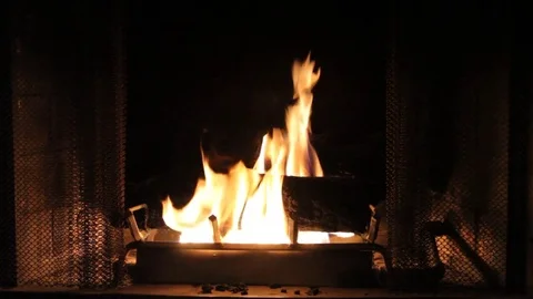 Fireplace Stock Footage