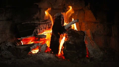 Fireplace Stock Footage 85067905