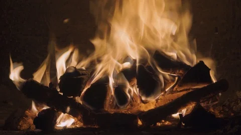 Fireplace Stock Footage 96064825