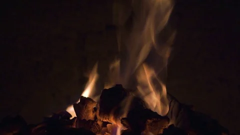 Fireplace Stock Footage 96064833