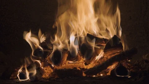 Fireplace Stock Footage 96064840