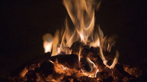 Fireplace Stock Footage 96065591