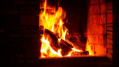 Fireplace Stock Footage 97922087