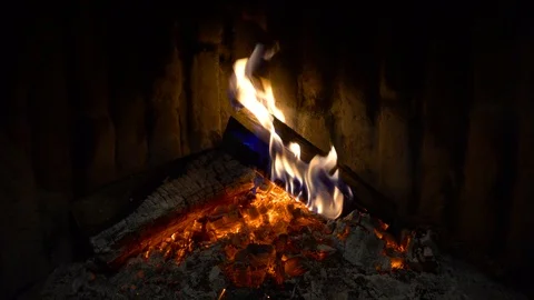 The fireplace Stock Footage 120365966