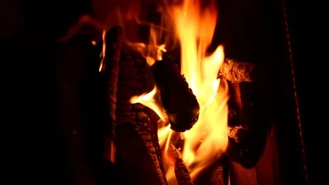 Fireplace Stock Footage 125147450