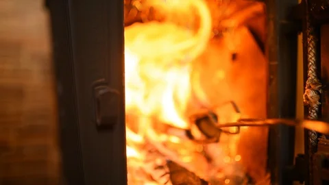 Fireplace Video stock 129249259