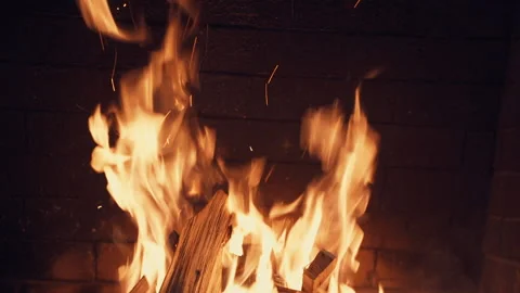 Fireplace Stock Footage 130252640