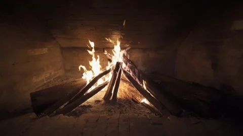 The Fireplace Stock Footage 133050810