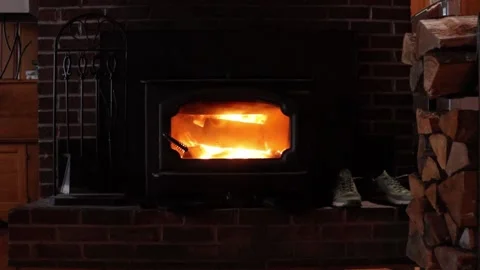Fireplace Stock Footage 147629004