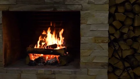 FIreplace. Stock Footage 166097147