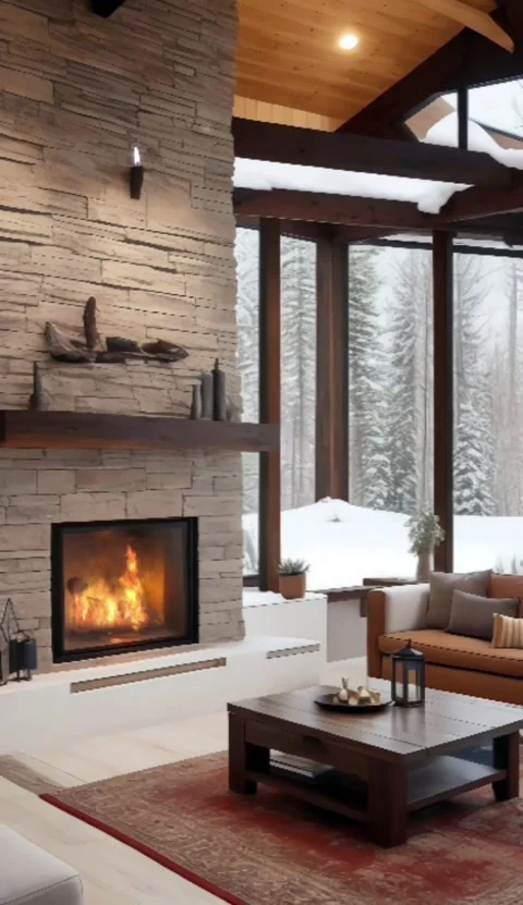 Fireplace Stock Footage 278287011