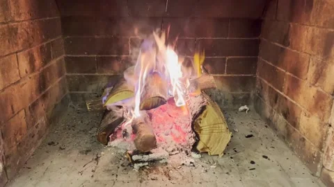 Fireplace Stock Footage 297674052