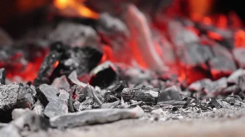 Fireplace in garden Stock Footage 55670267