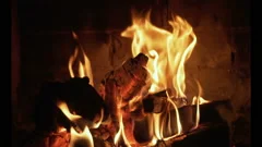 Christmas Fireplace Loop Stock Footage Videos Pond5