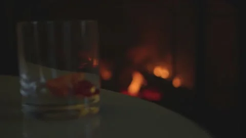 Fireplace at a hotel Stock Footage 182913515