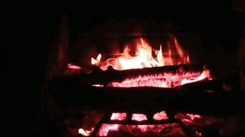 Fireplace I Stock Footage 12545268