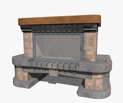 Fireplace Stock Illustration