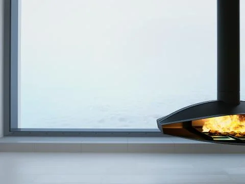 Fireplace Stock Illustration