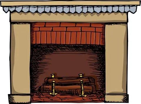 Fireplace Illustration Stock Illustration