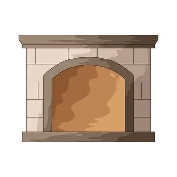 Fireplace illustration Stock Illustration