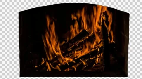 Fireplace Isolated 1 Stock Footage 50920130
