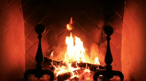 Fireplace MVI 0360 Stockbeeldmateriaal 849083