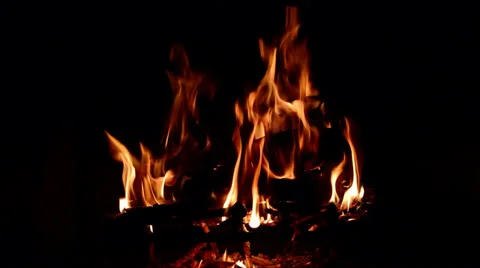 FIREPLACE NICE FLAME Stock Footage 33844731