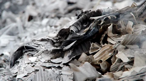 Fireplace of the paper Stock Footage 35508978