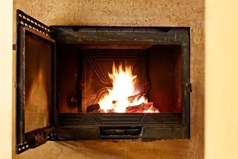 Fireplace Foto stock