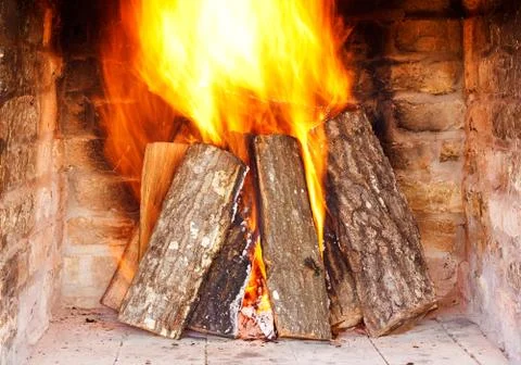 Fireplace Foto stock