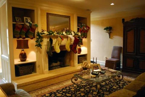 Fireplace Foto stock