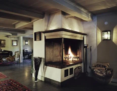 Fireplace Fotos Stock