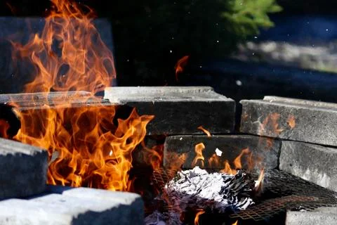 Fireplace Foto stock