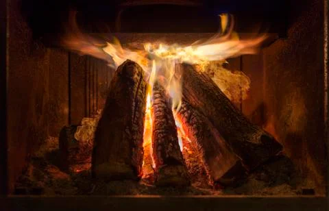 Fireplace Foto stock